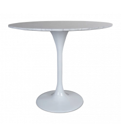 Saarinen 90cm Tulip Table - Carrara marble