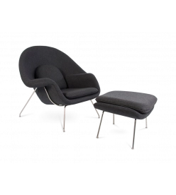 Saarinen Style Womb Chair & Ottoman