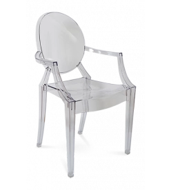 Starck Louis Ghost Chair Replica Front Angle