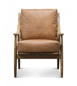 Sydhavn Armchair - Antique Brown Leather