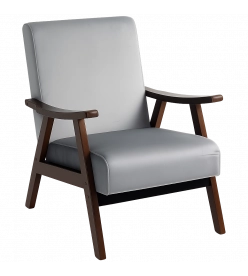 Trekroner Accent Chair - Grey Velvet