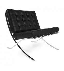 Ludwig Mies Van Der Rohe Barcelona Chair Replica - front angle