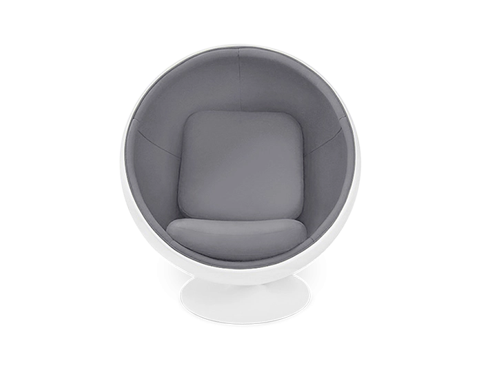 White ball discount chair