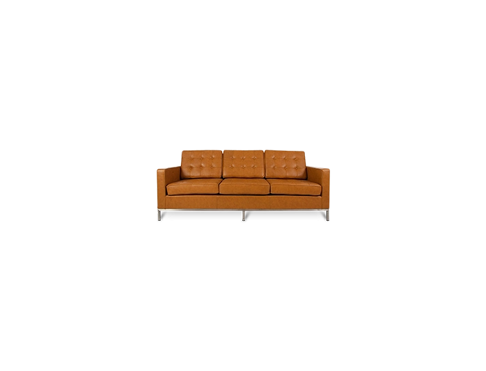 Knoll Three Seater Sofa Replica In Tan