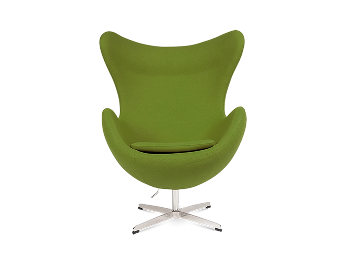 Jacobsen Egg Chair Replica in Olive Green Cashmere Pash Classics