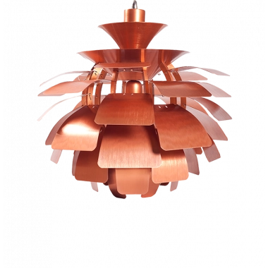 Artichoke Style Small Pendant Lamp - Copper