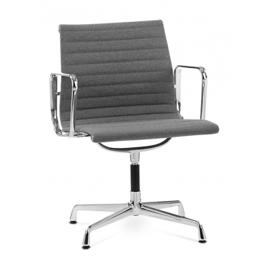 Eames Style EA108 Office Chair - Mid Grey Wool
